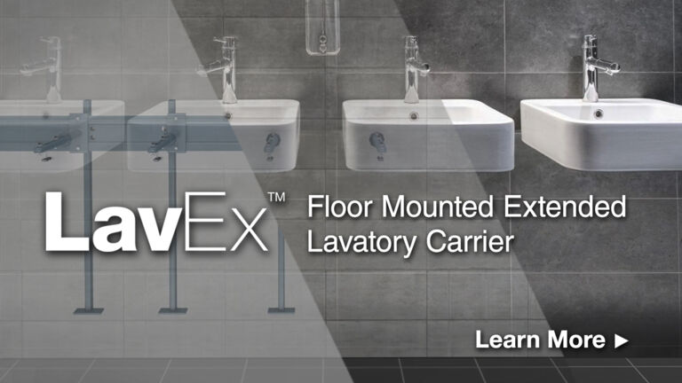 LavEx Floor Mounted Extended Lavatory Carrier